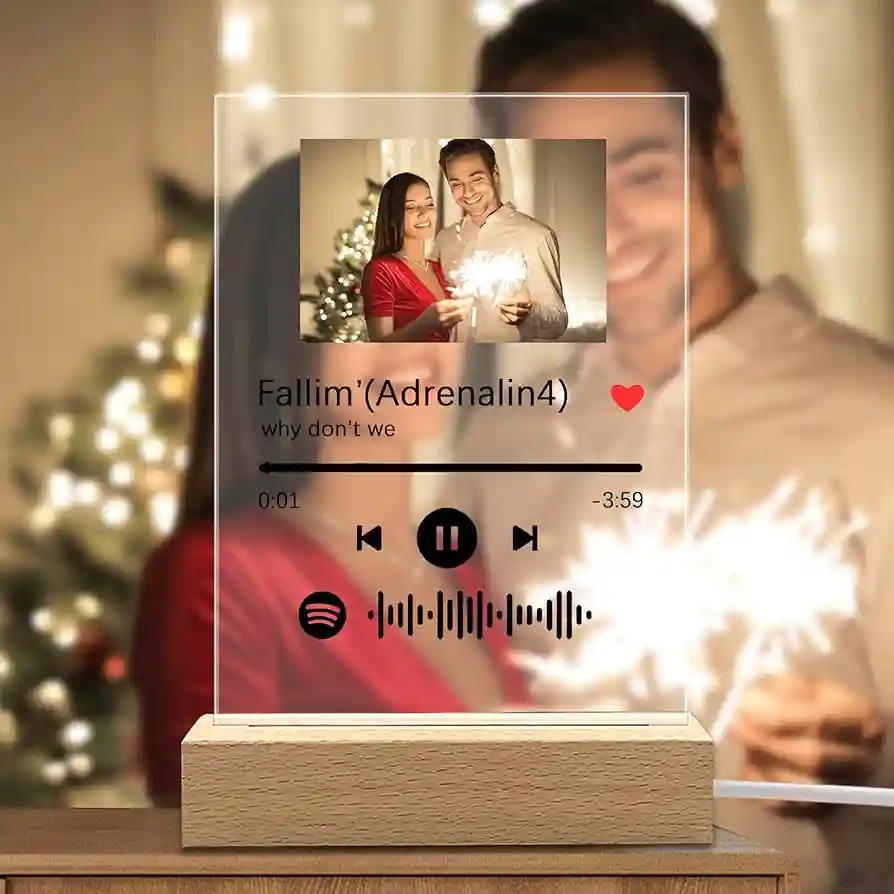 2. Customized Photo Frame Printed Musical Plaque