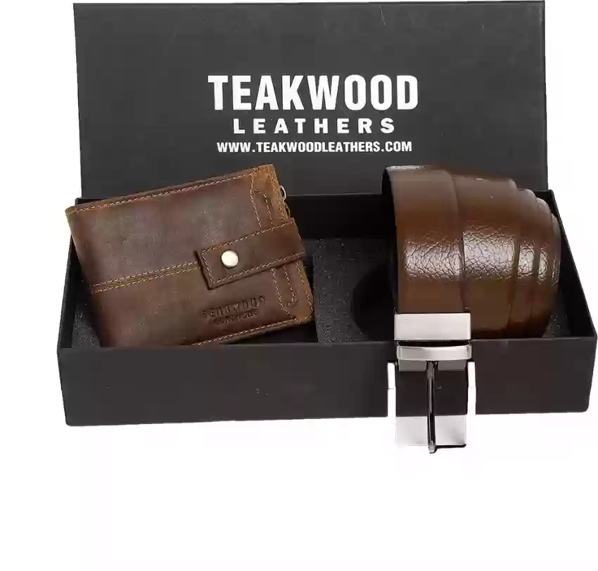 8. Mens Combo Brown Wallet and Belt