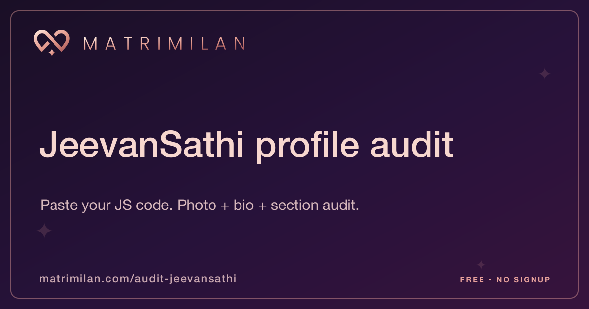 JeevanSathi audit