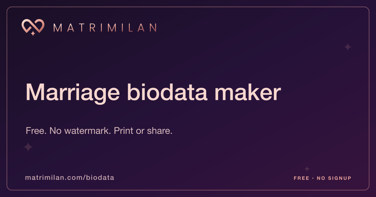 Biodata maker