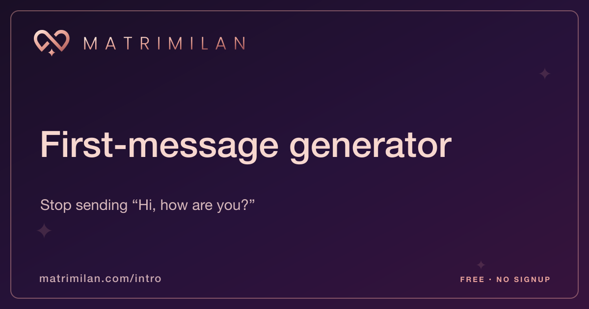 First-message generator